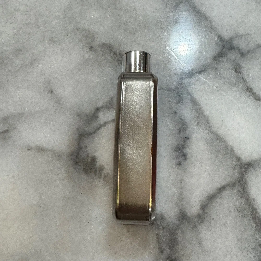 Vintage Lagerfeld Chrome Metal Cologne Spray Bottle Collectible Vanity Decor